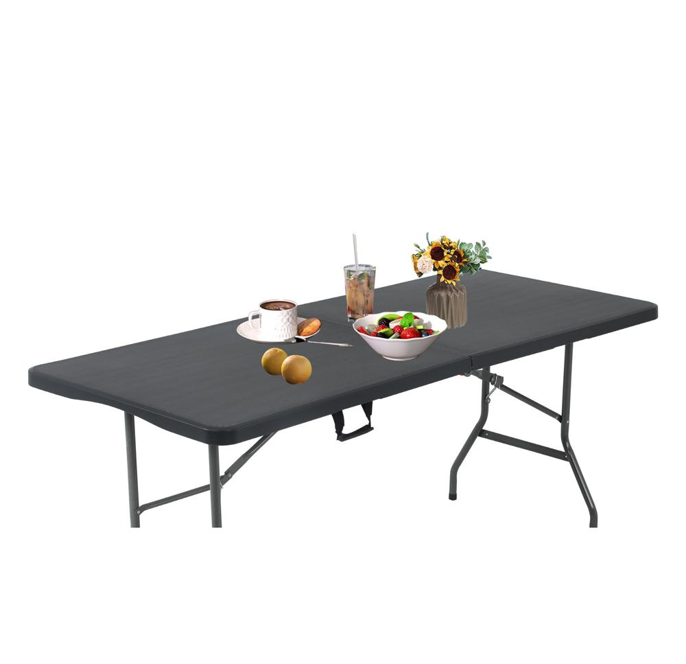 Amazon.com: Black Folding Tables 6Ft Outdoor Dining Table
